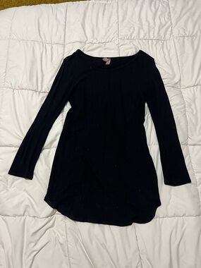 No Boundaries Black Long Sleeve Tunic Shirt